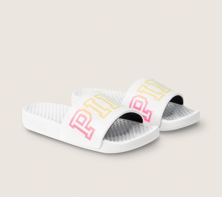 VS Victorias Secret Pink Single Strap Slide Sandal Slipper Flip