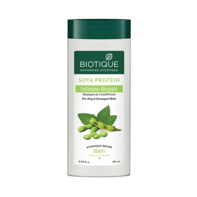 Biotique Ayurveda Bio Soya Protein Fresh Nourishing Shampoo | 180 ml,