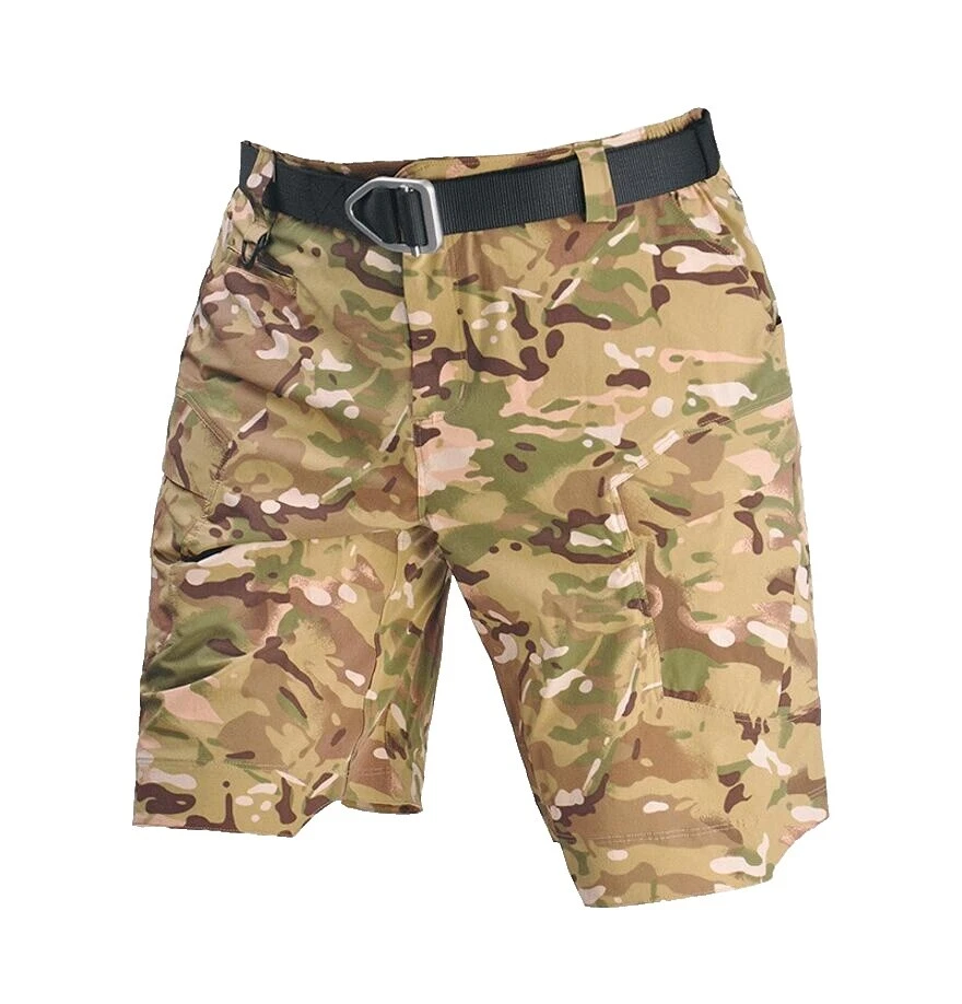 Pantalones cortos de camuflaje de nylon para hombres