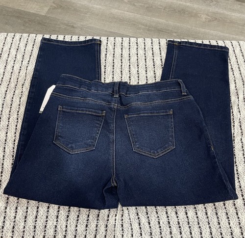 Maternity Tome & Tru Jeans MEDIUM (8-10) Straight Legs Dark Wash NEW MSRP $24.99 - Picture 8 of 12