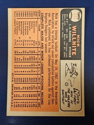Tarjetas de béisbol Topps 1966 completan tu conjunto que elijas elegir cada una #151 - 300 - Imagen 35 de 231