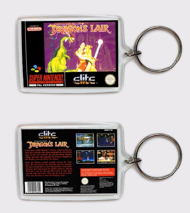DRAGONS LAIR SUPER NINTENDO LLAVERO KEYRING