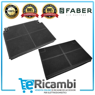 2 Filtri Cappa Faber Smart Inca Cottage West Fleza Carboni Attivi 30301052 F43