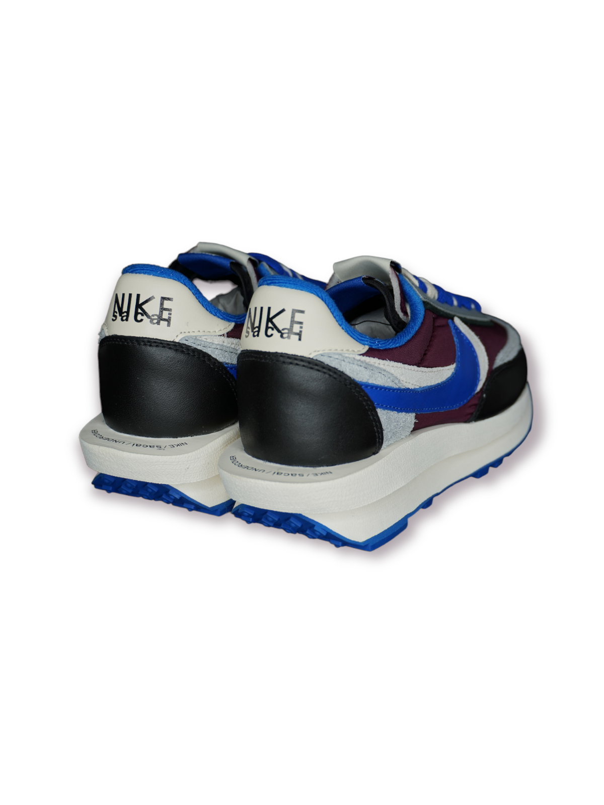 SACAI X NIKE Taglia 5 Nike sacai x Undercover x LDWaffle Night Maroon Team Royal