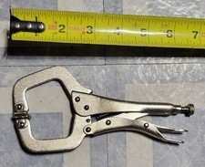 4 Pack 6" Locking C-clamp with swivel pads
