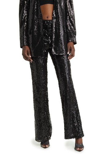 One Edit women Sequin pant and blazer, black, pant size S, Blazer size XS.  | eBay