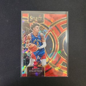 2023-24 Select RED CRACKED ICE Premier PRIZM RC 🏀 Julian Strawther Nuggetts L26