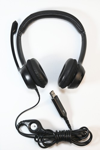 Logitech H390 Black Wired USB On-Ear Stereo Headphones w/Mic Noise Cancelling - Afbeelding 8 van 13