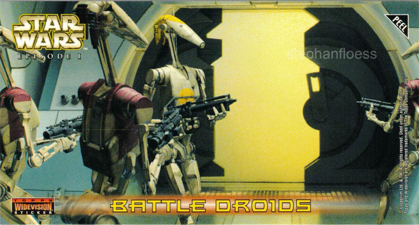 Topps Star Wars Episode I The Phantom Menace Widevision Sticker You Pick - Picture 13 of 15