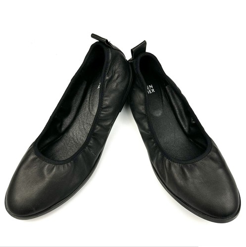 Eileen Fisher Ballet Flats Size 8.5 Notion Black Nappa Leather New