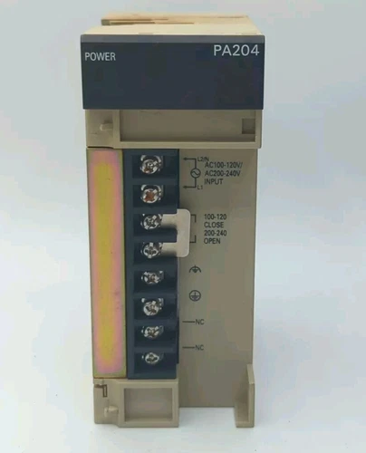 USED Omron C200HW-PA204 Power Supply Unit 100-240 VAC *NO FRONT PANEL*