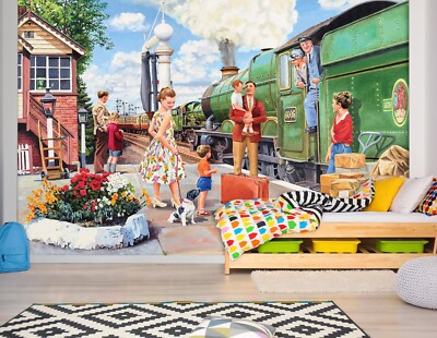 3D Bahnhof C770 Tapete Wandbild Fototapete Trevor Mitchell Amy