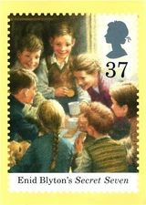 Enid Blyton's Famous Five, Secret Seven, Stamp By Birmingham Royal Mail Postcard