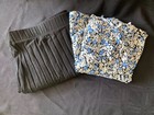 ZARA Blue Floral Printed Skort Size XL. SHEIN Black Mid Length Skirt Size XL — photo 1