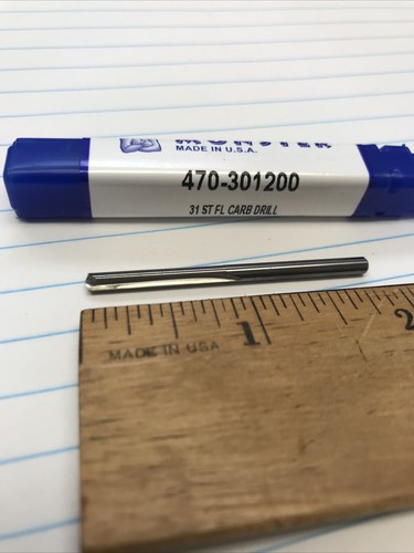 1 Stk.  #31 VHM-GERADER NUTENBOHRER 140 GRAD SPITZE. USA (loc stk) - Bild 1 von 3