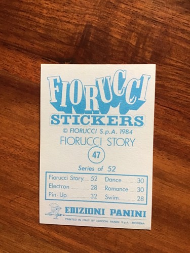 STICKERS FIORUCCI 1984 - con Velina - Foto 43 di 141