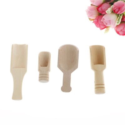 Mini Holz Schaufeln Badesalz Löffel Candy Mehl Löffel Schaufeln Küche Utensilien