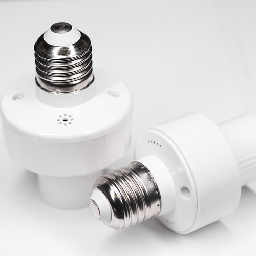 E27 Infrared Sensor Lamp Holder Wiring Socket Wireless Led Radar 110v Sound Plug - Picture 3 of 17