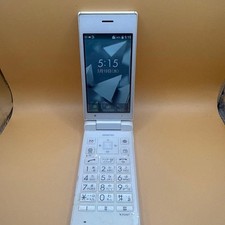 KYOCERA 701KC White DIGNO KEITAI 2 Android Flip Phone SIM Unlocked Tested Japan