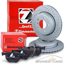 ZIMMERMANN SPORT-BREMSSCHEIBEN + BELÄGE HINTEN FÜR BMW 5-ER E60 E61