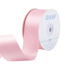1-1/2 Inch Light Pink Ribbon Double Face Satin Ribbon for Gift Wrapping Hair ...
