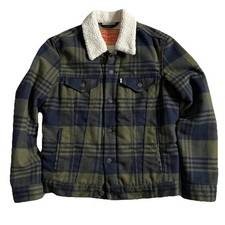 Levi’s Wool Trucker Sherpa Lined Jacket Coat Men’s Small