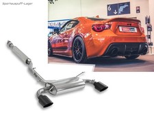 Milltek Duplex Sportauspuffanlage ab Kat für Toyota GT86 je 115mm in schwarz