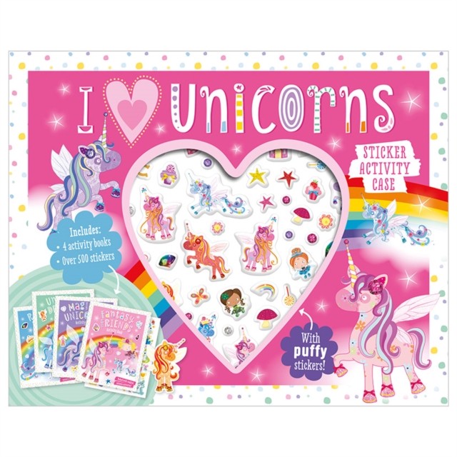 I Love Unicorns Sticker Activity Case by Make Believe Ideas