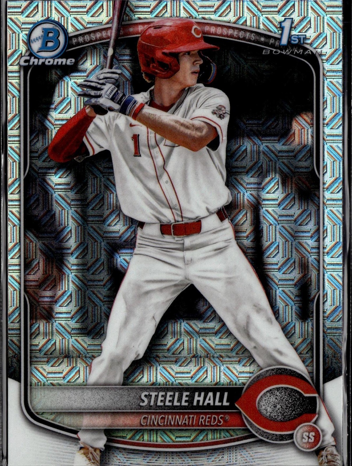 2025 Bowman Draft #BDC-20 Steele Hall Chrome Mojo Refractor