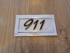 Monogramme coffre noir brillant 911 Pour Porsche Carrera 4 S 4S GTS Turbo