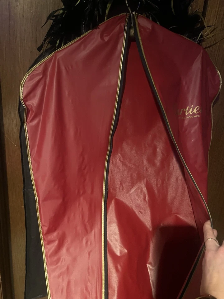 Винтажная красная одежда Cartier для мужчин одежда костюм сумка для хранения - Изображение 4 из 4