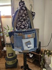 upcycled denim tote bag
