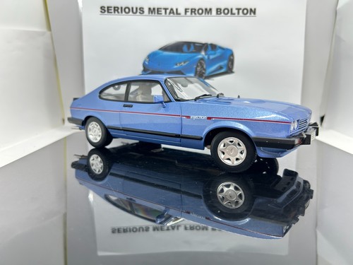 NOREV 182764 1984 FORD CAPRI MKII 2.8 INJECTION PARIS BLUE METALLIC 1:18 SCALE - Picture 7 of 18