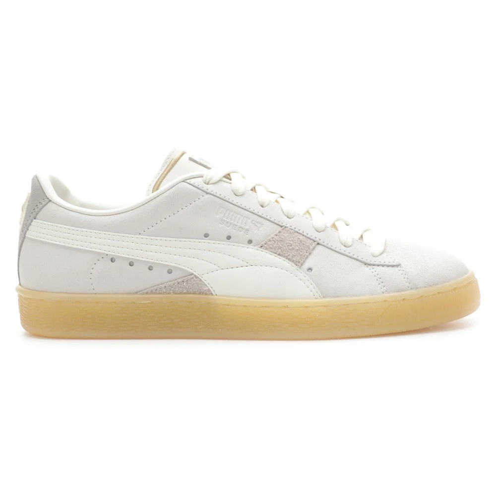 PUMA Suede Ain't Broke Lace Up Mens Off White Sneakers Casual Shoes 39158901