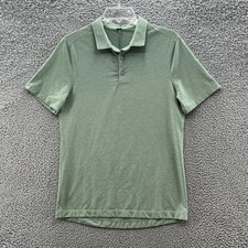 Lululemon Polo Shirt Mens Small Green Evolution Performance Golf Short Sleeve