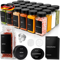 GewüRzgläSer Set Mit Deckel 24 StüCk 120Ml - Luftdicht & Platzsparend