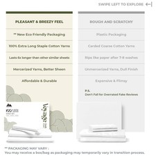Luxury Split King Sheets Set - 600TC Egyptian Cotton - White