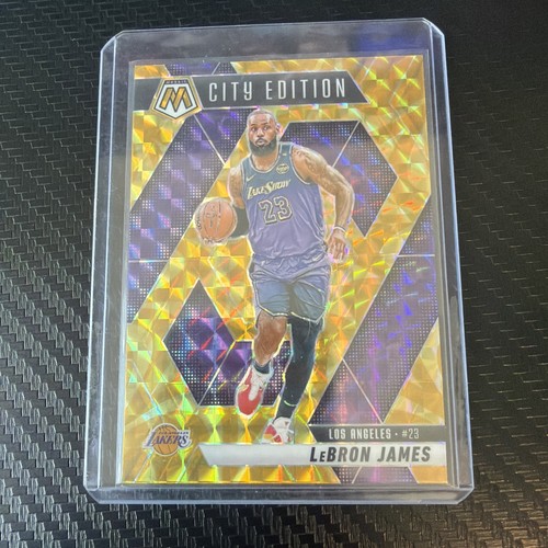 2024-25 Panini Mosaic - City Edition LeBron James #286 Yellow Reactive Prizm
