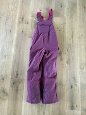All In Motion Girls Waterproof Snow Bib Pants Purple L 10/12 Windproof
