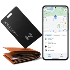 Wallet Tracker Card for Android,Rechargeable Air Tag Wallet Finder, Thin and Lig