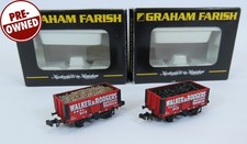 N Gauge Farish 2x 377-075U 7 Plank Wagon Walker & Rogers Special Edition (APR36)