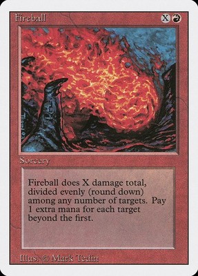 MTG Magic the Gathering Fireball (150/306) Revised Edition DMG