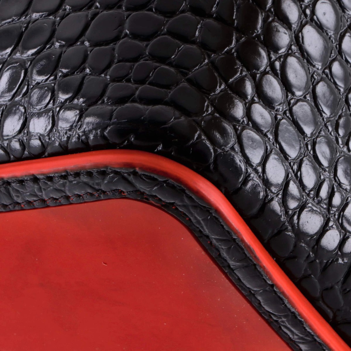 Christian Louboutin Cabarock Tote Crocodile Embossed Leather Large