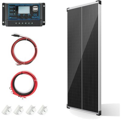 V Off Grid Solarsystem Kit 100W Monokristallines Solarpanel-Set 20A Laderegle...