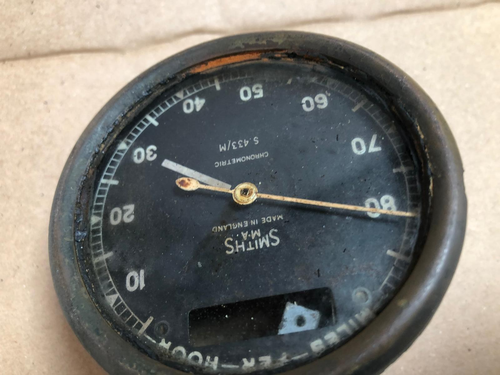 Vintage Rare Genuine smiths Velocette KSS speedometer Mp/h 90 - Picture 7 of 13