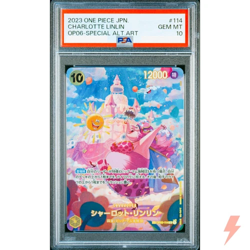 PSA 10 Charlotte Linlin (SP Alt Art) OP03-114 SR Wings of Captain Japanese 2023
