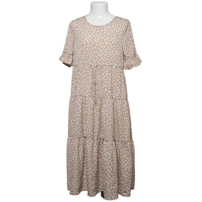 Qed London, Kleid, Größe: 38, Beige/Weiß, Gepunktet, Damen #UUE