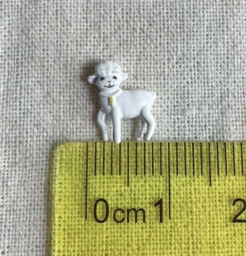 Origami Owl STANDING PRANCING EASTER LAMB Sheep Floating Enamel HOLIDAY Charm - Picture 2 of 3