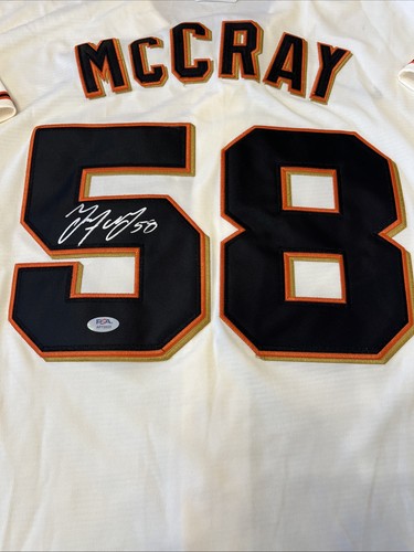 Grant McCray Signed San Francisco Giants Jersey PSA DNA Autographed - Picture 2 of 6
