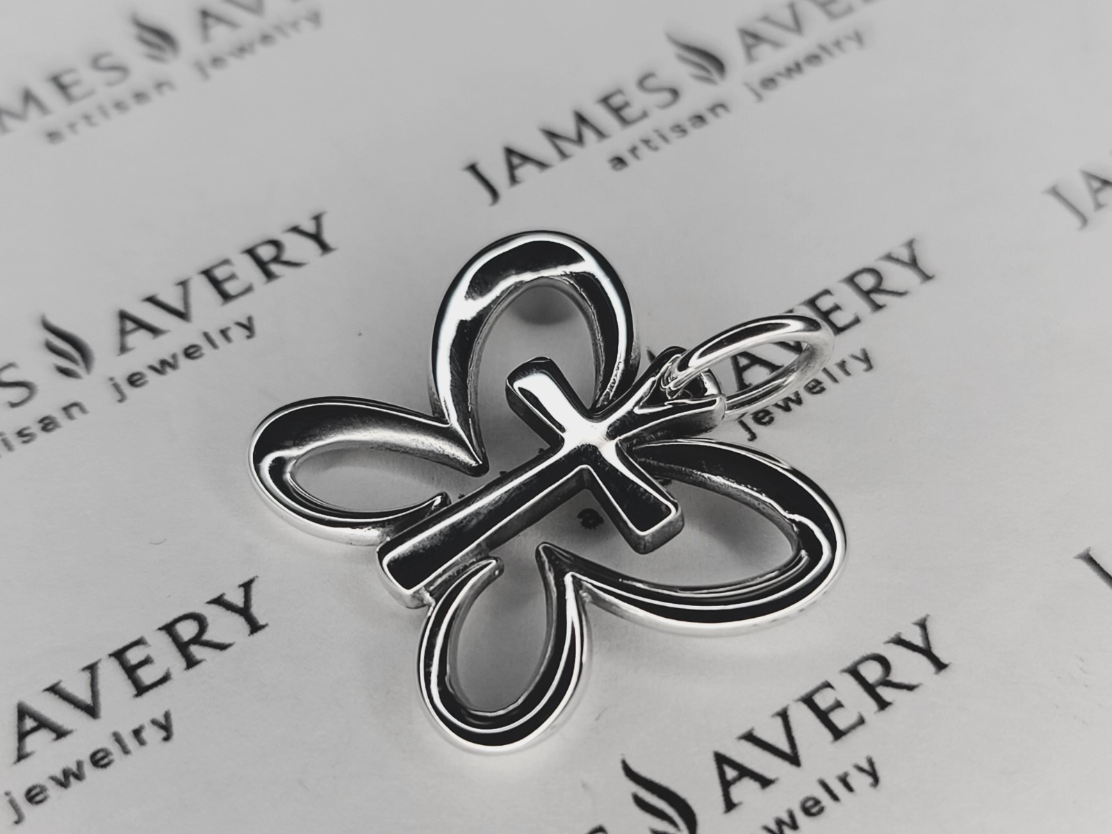 Authentic James Avery Resurrection Butterfly Cros… - image 2